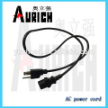 UL-стандартный разъем ПВХ контактный кабель питания переменного тока Вставьте кабель 125V